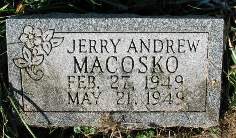 Jerry Andrew Macosko tombstone